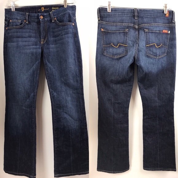 7 For All Mankind Denim - 7 For All Mankind 29 Kimmie Bootcut Jeans Dark